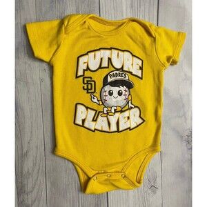 MLB San Diego SD Padres Baseball Baby Onesie Bodysuit Outfit, Size 3-6 months